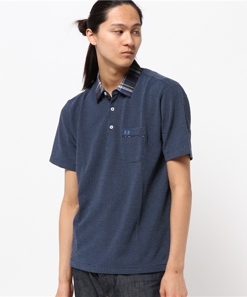 McGREGOR（マックレガー）の「吸水速乾チェック衿ポロシャツ（ポロシャツ・メンズ・アイボリー/ブルー/ネイビー・L/M/LL）」の11枚目の写真