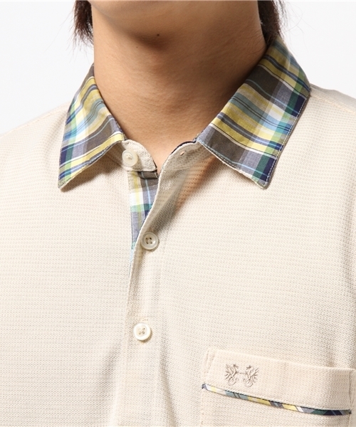 McGREGOR（マックレガー）の「吸水速乾チェック衿ポロシャツ（ポロシャツ・メンズ・アイボリー/ブルー/ネイビー・L/M/LL）」の10枚目の写真