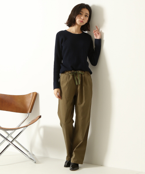 36Quatre-Neuf(カトルナフ)の「ピースダイチノパンツ(チノパンツ・レディース・ブラック/カーキ/ネイビー・1/2)」の15枚目の写真