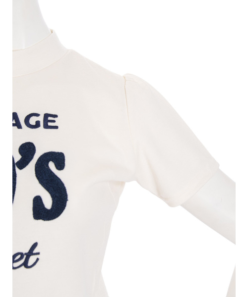 dazzlin（ダズリン）の「90'sハイネックロゴトップス（Tシャツ/カットソー・レディース・オフホワイト/グレー/ネイビー・FREE）」の13枚目の写真