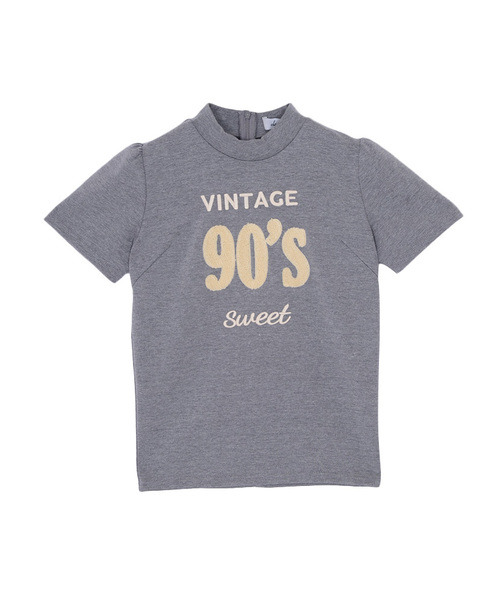 dazzlin（ダズリン）の「90'sハイネックロゴトップス（Tシャツ/カットソー・レディース・オフホワイト/グレー/ネイビー・FREE）」の18枚目の写真