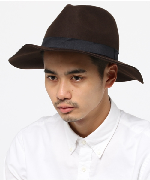 RAGEBLUE（レイジブルー）の「ラウンドフェルトハット/734299（ハット・メンズ・ダークブラウン/ダークグレー/オリーブ/ブラック/ネイビー/キャメル/ベージュ・FREE）」の17枚目の写真