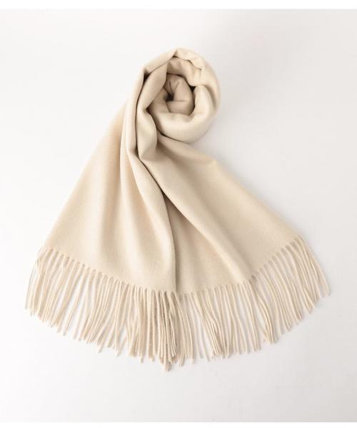 BEAUTY&YOUTH UNITED ARROWS(ビューティーアンドユースユナイテッドアローズ)の「BY∴ カシミヤストール60×160 ◆(ストール/ショール・レディース・オフホワイト/ブラック/グレー/モカ/イエロー/オレンジ系その他/オレンジ/ライトブルー/ナチュラル/ピンク/ライラック・FREE)」の5枚目の写真