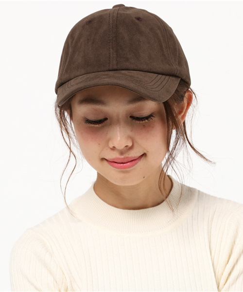 SEVENDAYS=SUNDAY（セブンデイズサンデイ）の「U USC CURVE BB-CAP/FAKE SUEDE（ハット・レディース・ブラック/カーキ/ネイビー/ブラウン・FREE）」の11枚目の写真