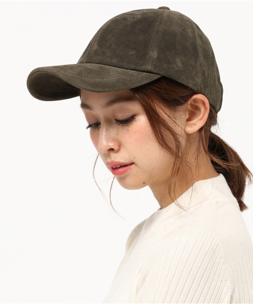 SEVENDAYS=SUNDAY（セブンデイズサンデイ）の「U USC CURVE BB-CAP/FAKE SUEDE（ハット・レディース・ブラック/カーキ/ネイビー/ブラウン・FREE）」の12枚目の写真