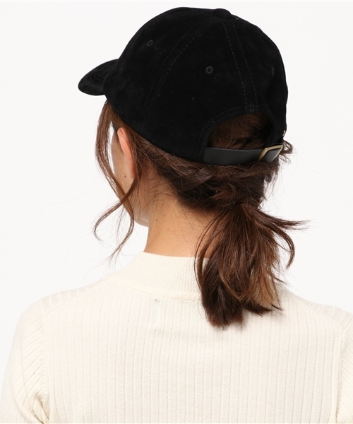 SEVENDAYS=SUNDAY（セブンデイズサンデイ）の「U USC CURVE BB-CAP/FAKE SUEDE（ハット・レディース・ブラック/カーキ/ネイビー/ブラウン・FREE）」の6枚目の写真