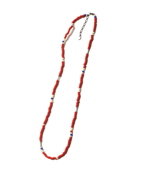 VIRGOwearworks(ヴァルゴウェアワークス)の「Blended bead necklace(ネックレス・メンズ・レッド/ブラック/ターコイズブルー・FREE)」の15枚目の写真