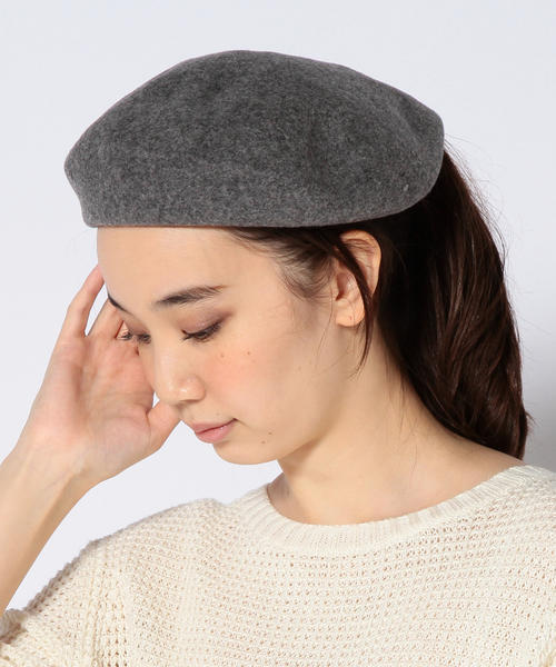 SHIPS（シップス）の「ベレー帽 2（ハンチング/ベレー帽・レディース・グレー/ブルー/ブラック・ONE SIZE）」の8枚目の写真