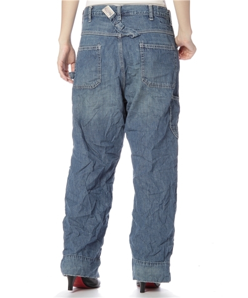 RNA-N（アールエヌエーエヌ）の「R2171 ８０ｏｚワイドルーズペインター（デニムパンツ・レディース・ライトインディゴブルー/インディゴブルー/ワンウォッシュ・MEDIUM/X-SMALL/SMALL）」の5枚目の写真