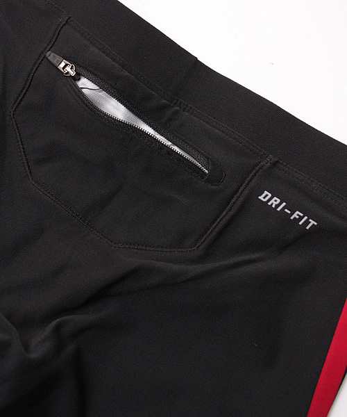 NIKE（ナイキ）の「DRI-FITロングタイツ（タイツ/ストッキング・メンズ・ブラック/レッド・MEDIUM/LARGE）」の3枚目の写真
