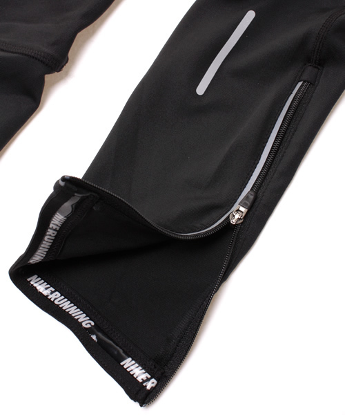 NIKE（ナイキ）の「DRI-FITロングタイツ（タイツ/ストッキング・メンズ・ブラック/レッド・MEDIUM/LARGE）」の4枚目の写真