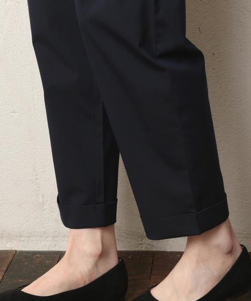coen（コーエン）の「スプリングタックテーパードパンツ（その他パンツ・レディース・ネイビー/ライトグレー・LARGE/SMALL/MEDIUM）」の16枚目の写真