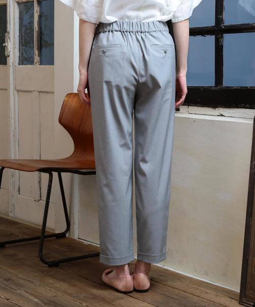 coen（コーエン）の「スプリングタックテーパードパンツ（その他パンツ・レディース・ネイビー/ライトグレー・LARGE/SMALL/MEDIUM）」の9枚目の写真