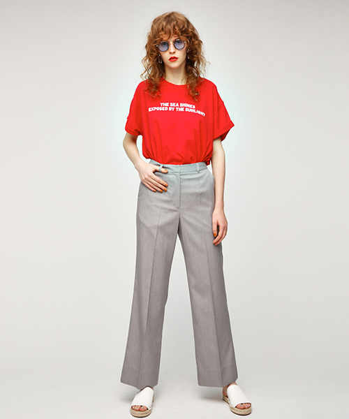 MOUSSY（マウジー）の「CLASSIC SLIM PANTS（その他パンツ・レディース・ブラウン/トップグレー・1/2）」の2枚目の写真