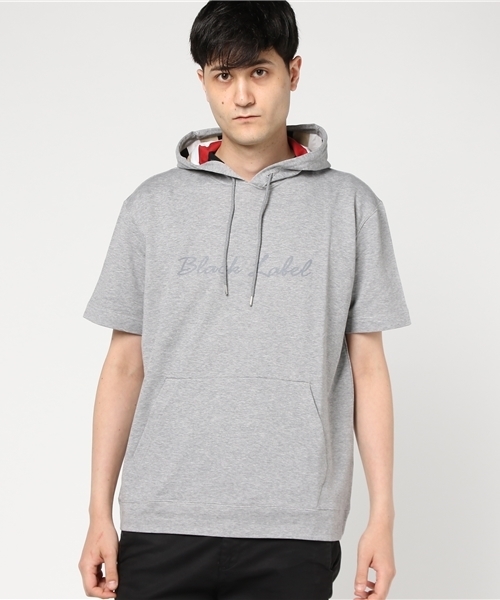 BLACK LABEL CRESTBRIDGE(ブラックレーベル・クレストブリッジ)の「サマーハーフスリーブパーカー(パーカー・メンズ・ライトグレー/ネイビー・L/M)」の1枚目の写真