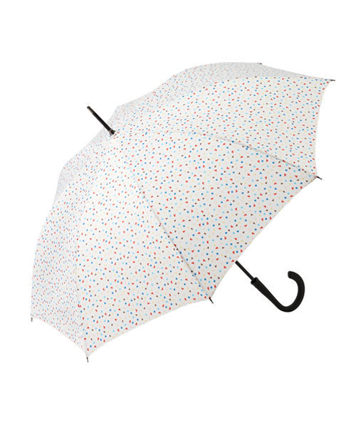 BRUNO（ブルーノ）の「ワンタッチアンブレラ コンフェッティ（長傘・レディース・カーキ/ホワイト/ピンク/グリーン/レッド/ネイビー・ﾌﾘ-）」の2枚目の写真