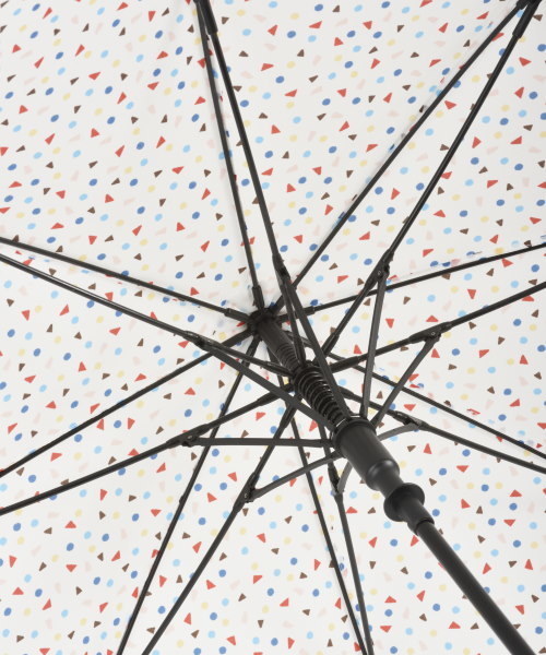 BRUNO（ブルーノ）の「ワンタッチアンブレラ コンフェッティ（長傘・レディース・カーキ/ホワイト/ピンク/グリーン/レッド/ネイビー・ﾌﾘ-）」の7枚目の写真