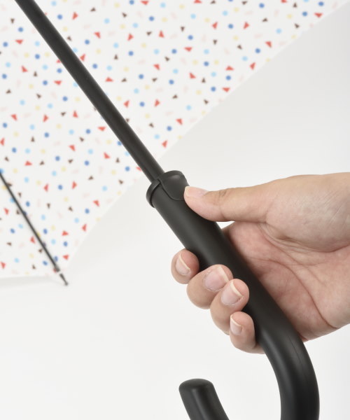 BRUNO（ブルーノ）の「ワンタッチアンブレラ コンフェッティ（長傘・レディース・カーキ/ホワイト/ピンク/グリーン/レッド/ネイビー・ﾌﾘ-）」の8枚目の写真