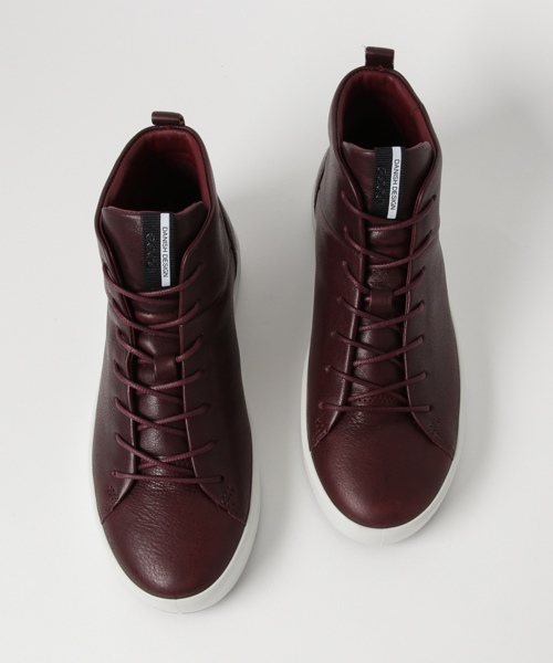 ECCO(エコー)の「SOFT 8 レディース ハイカットスニーカー(スニーカー・レディース・ボルドー・41/37/38/35/39/40/36)」の3枚目の写真