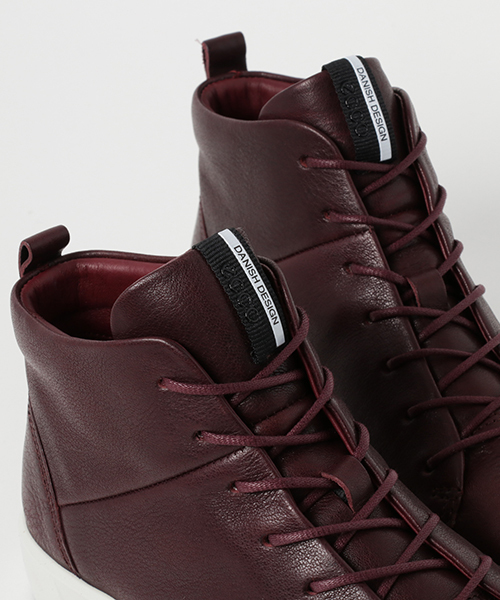 ECCO(エコー)の「SOFT 8 レディース ハイカットスニーカー(スニーカー・レディース・ボルドー・41/37/38/35/39/40/36)」の4枚目の写真