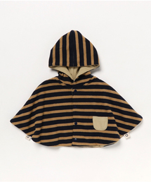 SHIPS | SHIPS KIDS:ボーダー×フリース マント(ポンチョ)