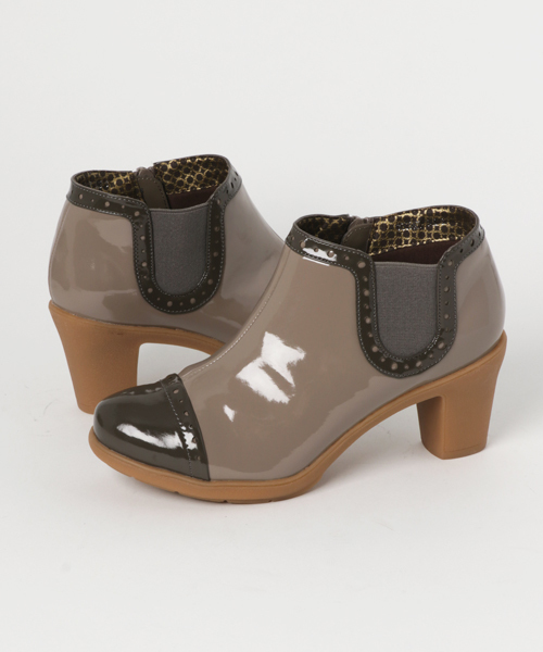 cava cava（サヴァサヴァ）の「〈cavacava (サヴァサヴァ)〉　レインブーティ（レインシューズ・レディース・ブラック/グレー/カーキ/グレイッシュベージュ・L/LL/M/S）」の4枚目の写真