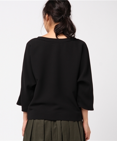 RIVE DROITE（リヴドロワ）の「クルーネックドルマンブラウス（シャツ/ブラウス・レディース・ブラック・FREE）」の2枚目の写真