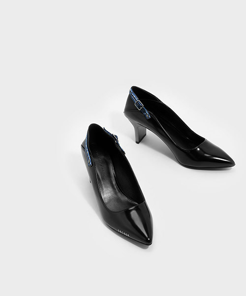 CHARLES & KEITH(チャールズ & キース)の「ポインテッドスリングバックヒール / POINTED SLINGBACK HEELS(サンダル・レディース・ブラック/ブラック系その他・23cm/25cm/22.5cm/23.5cm/24.5cm)」の13枚目の写真