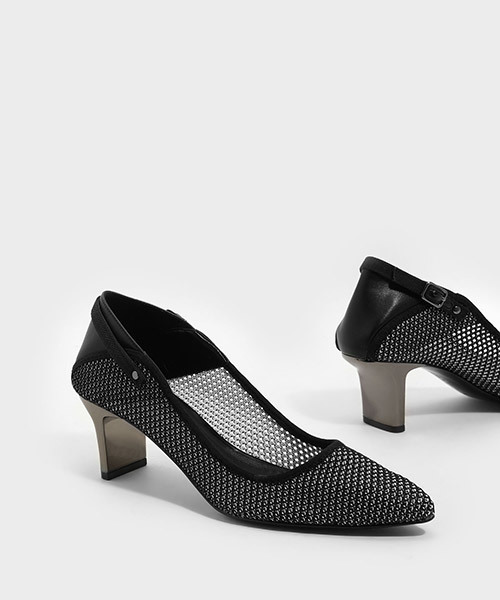 CHARLES & KEITH(チャールズ & キース)の「ポインテッドスリングバックヒール / POINTED SLINGBACK HEELS(サンダル・レディース・ブラック/ブラック系その他・23cm/25cm/22.5cm/23.5cm/24.5cm)」の7枚目の写真