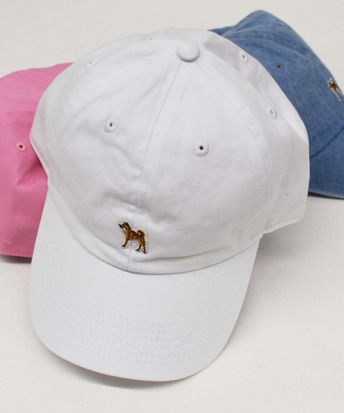 SONTAKU（ソンタク）の「NEWHATTAN/ニューハッタン/SONTAKU　柴犬キャップ（キャップ・メンズ・ホワイト/ブラック/ベージュ/ネイビー/ダークインディゴブルー/カモフラージュ/ライトインディゴブルー/ライトピンク/ブルー系その他/ブラック系その他/ウッドランド・FREE）」の2枚目の写真