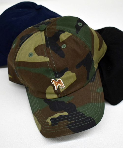 SONTAKU（ソンタク）の「NEWHATTAN/ニューハッタン/SONTAKU　柴犬キャップ（キャップ・メンズ・ホワイト/ブラック/ベージュ/ネイビー/ダークインディゴブルー/カモフラージュ/ライトインディゴブルー/ライトピンク/ブルー系その他/ブラック系その他/ウッドランド・FREE）」の10枚目の写真