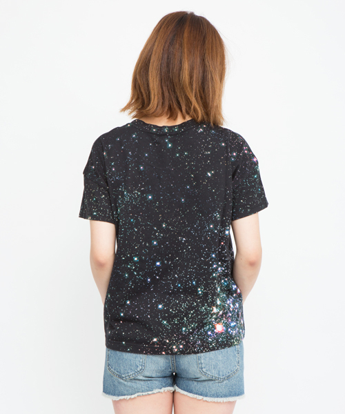 X-girl(エックスガール)の「SEIZE THE DAY S/S BIG TEE(Tシャツ/カットソー・レディース・ブラック/ブルー・1/2)」の3枚目の写真