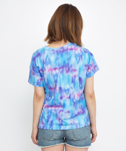 X-girl(エックスガール)の「SEIZE THE DAY S/S BIG TEE(Tシャツ/カットソー・レディース・ブラック/ブルー・1/2)」の4枚目の写真