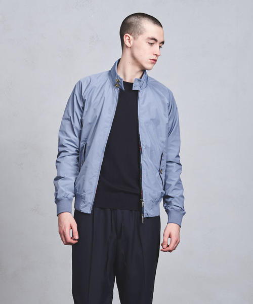 バラクータ ライトブルー ジップアップジャケット バラクータ ライトブルー ジップアップジャケット BARACUTA
