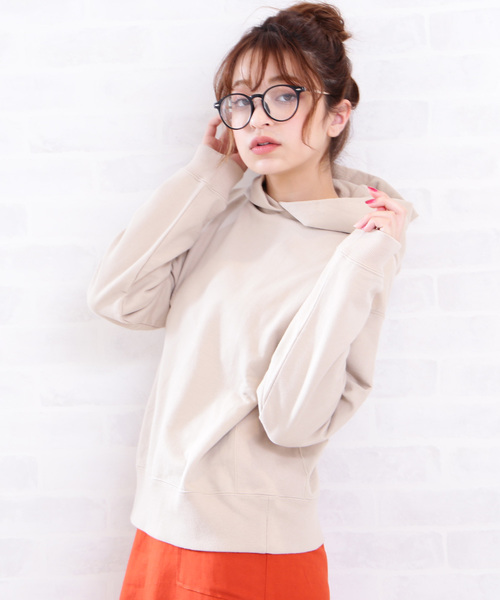 N.(N. Natural Beauty Basic)(エヌエヌナチュラルビューティーベーシック)の「【JJ 3月号掲載】スウェットパーカー(Tシャツ/カットソー・レディース・ホワイト/ベージュ/グリーン・MEDIUM)」の3枚目の写真