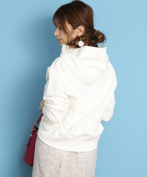 N.(N. Natural Beauty Basic)(エヌエヌナチュラルビューティーベーシック)の「【JJ 3月号掲載】スウェットパーカー(Tシャツ/カットソー・レディース・ホワイト/ベージュ/グリーン・MEDIUM)」の20枚目の写真
