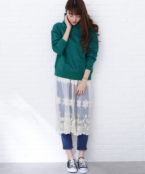 N.(N. Natural Beauty Basic)(エヌエヌナチュラルビューティーベーシック)の「【JJ 3月号掲載】スウェットパーカー(Tシャツ/カットソー・レディース・ホワイト/ベージュ/グリーン・MEDIUM)」の21枚目の写真