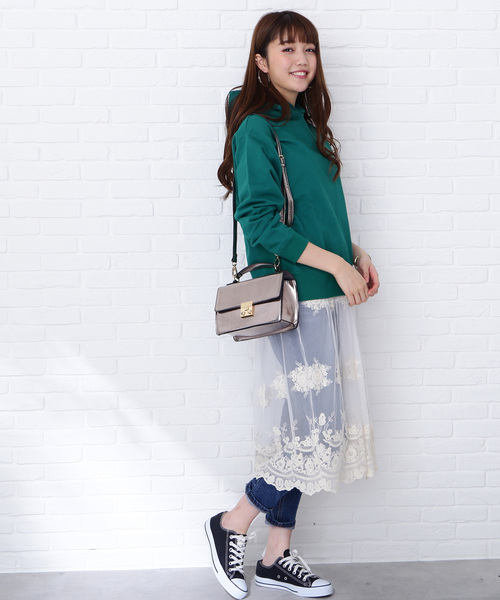 N.(N. Natural Beauty Basic)(エヌエヌナチュラルビューティーベーシック)の「【JJ 3月号掲載】スウェットパーカー(Tシャツ/カットソー・レディース・ホワイト/ベージュ/グリーン・MEDIUM)」の13枚目の写真