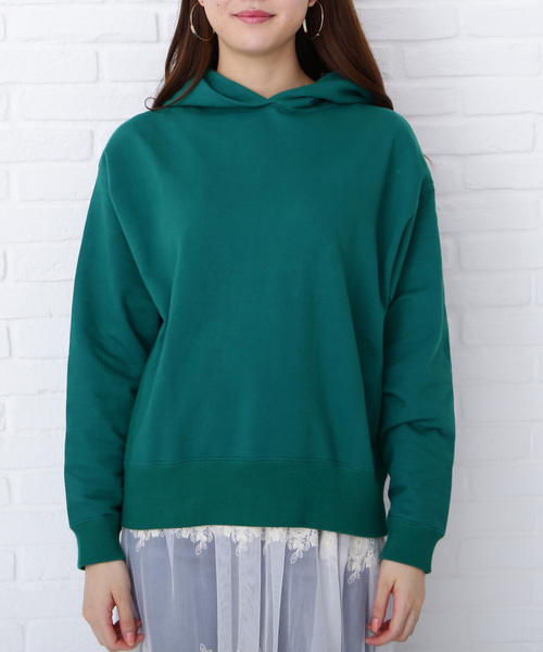 N.(N. Natural Beauty Basic)(エヌエヌナチュラルビューティーベーシック)の「【JJ 3月号掲載】スウェットパーカー(Tシャツ/カットソー・レディース・ホワイト/ベージュ/グリーン・MEDIUM)」の6枚目の写真