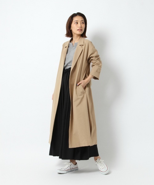 laboratory work（ラボラトリーワーク）の「ガウンコート（トレンチコート・レディース・ベージュ/ブルー/ネイビー・MEDIUM）」の13枚目の写真