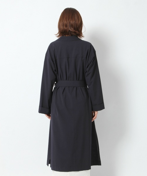 laboratory work（ラボラトリーワーク）の「ガウンコート（トレンチコート・レディース・ベージュ/ブルー/ネイビー・MEDIUM）」の4枚目の写真