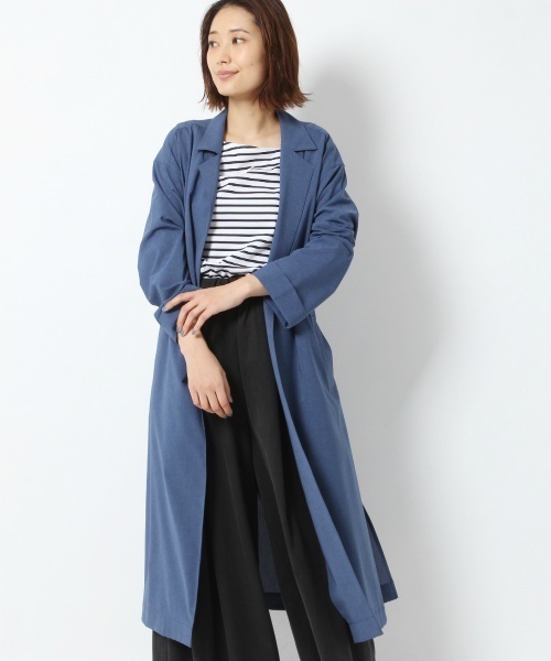 laboratory work（ラボラトリーワーク）の「ガウンコート（トレンチコート・レディース・ベージュ/ブルー/ネイビー・MEDIUM）」の21枚目の写真