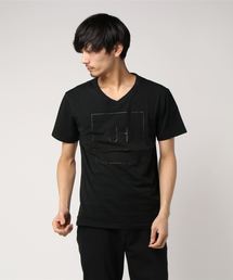 JH junhashimoto(ジェイエイチ ジュンハシモト)BOXロゴプリントTシャツ
