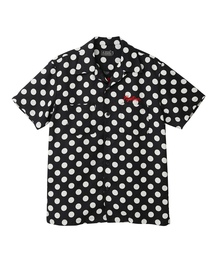 ヒステリックグラマー　総柄　ガーゼ生地　シャツ　半袖　白地　ホワイト HYSTERIC GLAMOUR ヒステリックグラマー 20AW 02202CT14 DRAGON