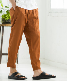 WEGO | WEGO/フランスリネンクロップドペグトップパンツ(スラックス)