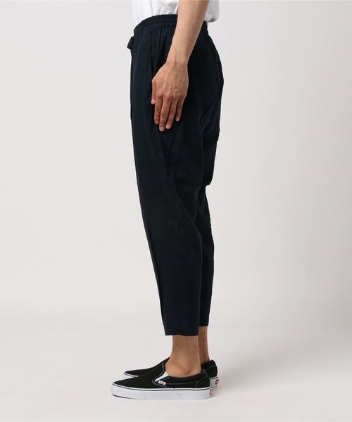 WEGO（ウィゴー）の「WEGO/フランスリネンクロップドペグトップパンツ（スラックス・メンズ・ネイビー/ブラック/オレンジ/ブルー・SMALL/MEDIUM/LARGE）」の6枚目の写真