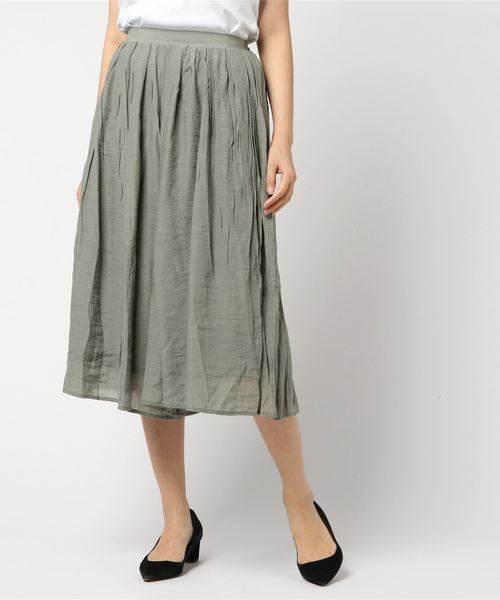 LBC（エルビーシー）の「スラブガウチョパンツ（その他パンツ・レディース・オリーブ/ネイビー・M/L）」の8枚目の写真