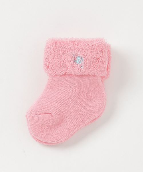 RAGMART（ラグマート）の「パイルベビーソックス（ソックス/靴下・キッズ・アイボリー/ピンク/グリーン・SS）」の2枚目の写真