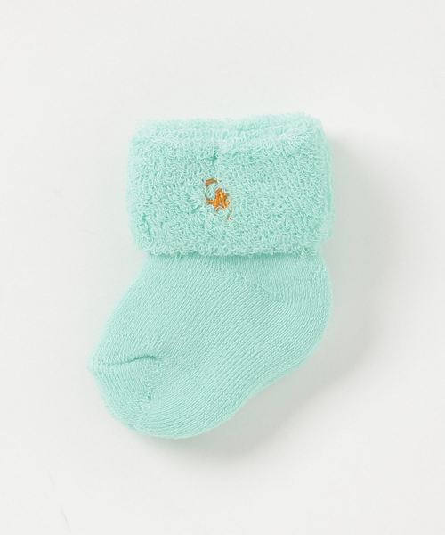 RAGMART（ラグマート）の「パイルベビーソックス（ソックス/靴下・キッズ・アイボリー/ピンク/グリーン・SS）」の3枚目の写真