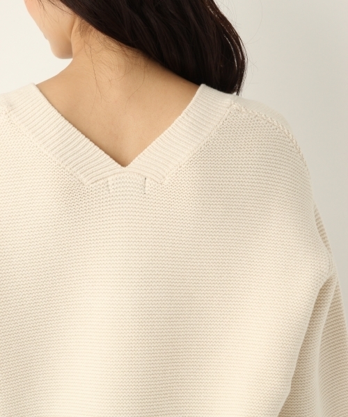 A part by（アパートバイ）の「洗濯機で洗える/5GCエアリー/ガーターVPO 802430（ニット/セーター・レディース・ブラック/ブラウン/オフホワイト/グレイッシュブルー・FREE）」の18枚目の写真